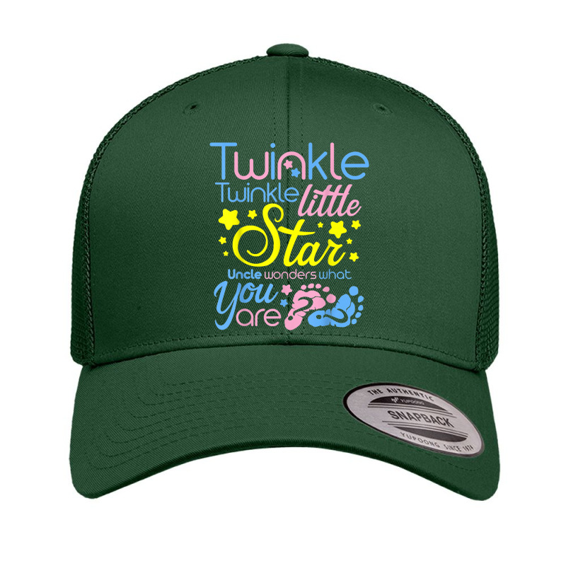 Twinkle.little.star Uncle Wonders What You Are Gender Reveal T Shirt Retro Trucker Cap | Artistshot