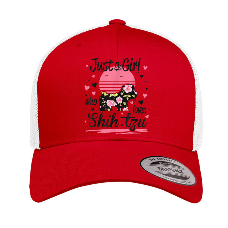 Shih Tzu Design, Just A Girl Who Loves Shih Tzu Retro Trucker Cap | Artistshot