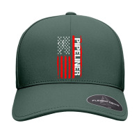 Pipeliner American Flag Welder Pipeline T Shirt T Shirt Seamless Cap | Artistshot