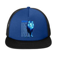 Jesus Is My God King My Lord My Savior Blue Lion Christian Graphic Foam Snapback Hat | Artistshot