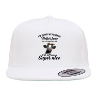 Cow Cattle Womens Funny Cow Im Sorry My Resting Heifer Face Is Intimid 5 Panel Snapback Cap | Artistshot