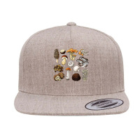 Vintage Mushroom Retro Fungi Foraging Mycology T Shirt 5 Panel Snapback Cap | Artistshot