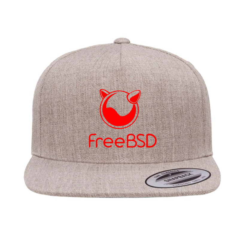 Freebsd 5 panel snapback cap by Jamieliwa | Artistshot