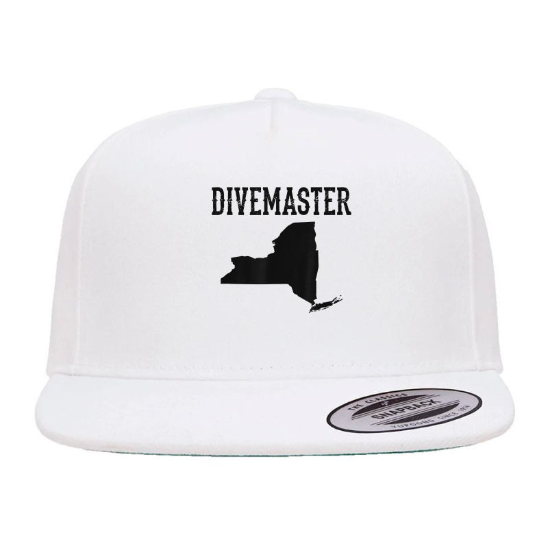 New York Divemaster Scuba Diving Instructor Dive Flag Style T Shirt 5 Panel Snapback Cap | Artistshot