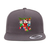 Three Alaskan Malamutes In Christmas Socks T Shirt 5 Panel Snapback Cap | Artistshot