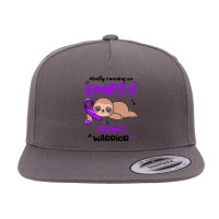 Crohns Awareness T  Shirt Mostly Running On Empty Crohn's Warrior T  S 5 Panel Snapback Cap | Artistshot