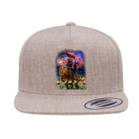 Usa President Donald Trump Rides On A Ferocious Lion 5 Panel Snapback Cap | Artistshot