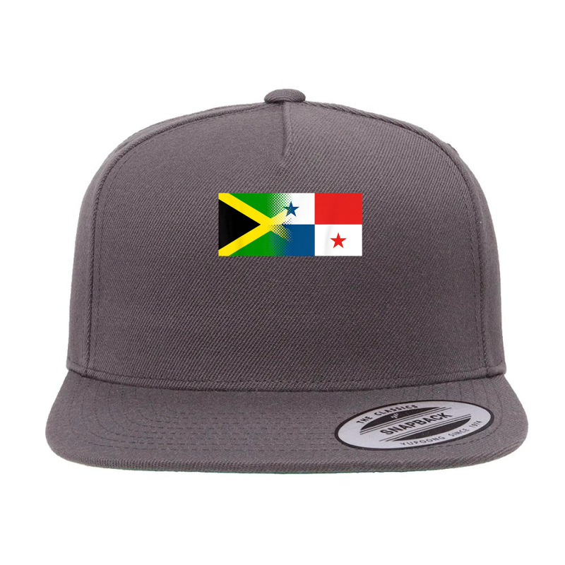 Jamaican Panamanian Flag Jamaica Panama T Shirt 5 panel snapback cap by AbidahToenges | Artistshot