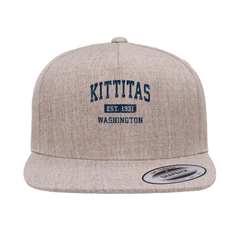 Kittitas Washington Wa Vintage Athletic Sports Design T Shirt 5 panel snapback cap by moneyydopoienlc | Artistshot