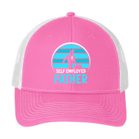 Self Employed Father Work Freelancer Job Boss Dad Daddy Papa Long Slee Pa Trucker Cap | Artistshot