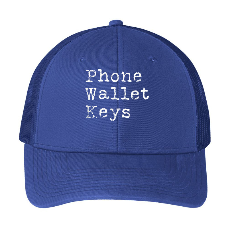 Phone Wallet Keys Funny Forgetful People Gift Adult Humor T Shirt Pa Trucker Cap by paisleafuscaldo | Artistshot