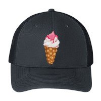 Bubble Waffle Ice Cream T  Shirt Egg Bubble Waffle Vanilla Ice Cream W Pa Trucker Cap | Artistshot