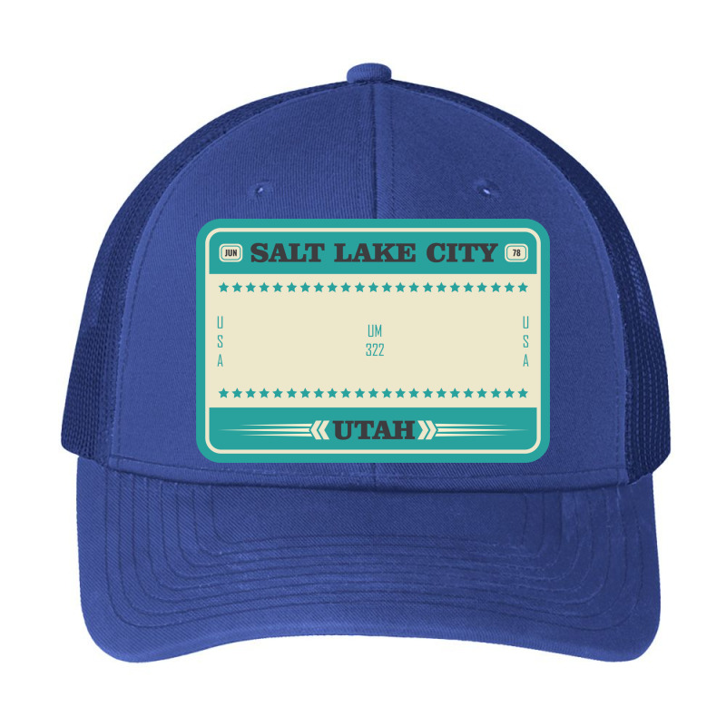 Usa Salt Lake City Utah License Plate Pa Trucker Cap | Artistshot