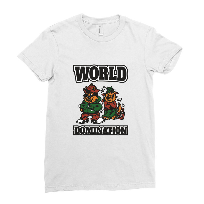 World Domination Ladies Fitted T-Shirt by Jasetas | Artistshot