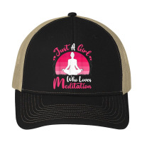 Vintage Meditation Lover Just A Girl Who Loves Meditation T Shirt Pa Trucker Cap | Artistshot