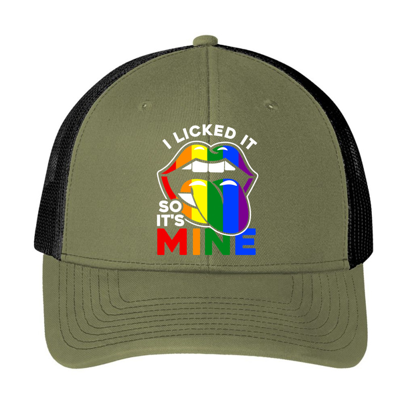 I Licked It So Its Mine Lgbtq Lips Rainbow Lgbt Pa Trucker Cap by GrahamWalsh | Artistshot