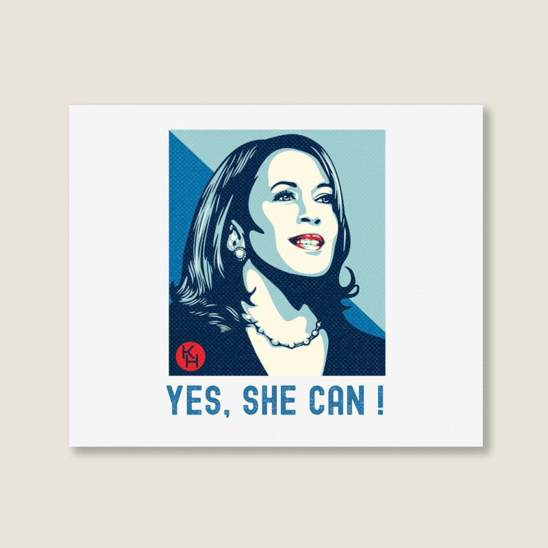 Kamala Yes She Can Landscape Canvas Print | Artistshot