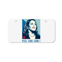 Kamala Yes She Can Bicycle License Plate | Artistshot