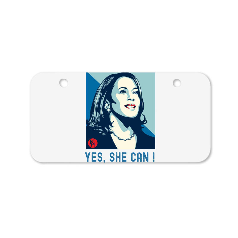 Kamala Yes She Can Bicycle License Plate | Artistshot