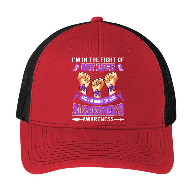 Alzheimers Awareness In The Fight T  Shirt Alzheimer's Awareness In Th Pa Trucker Cap by biscuitsregularly | Artistshot