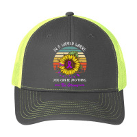 Alzheimers Awareness T  Shirt In A World Where Anything Be Strong Sunf Pa Trucker Cap | Artistshot