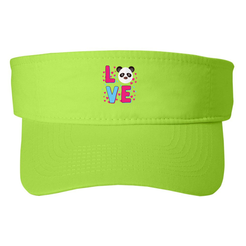 Bear Love Panda Kawaii For Girls Bamboo Mothers Day 495 Polar Panda Fashion Visor by offensejuggler | Artistshot