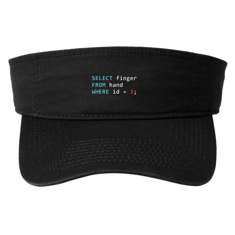 Funny Sql Query Geek Database Programmer Fashion Visor by irhamtsani | Artistshot