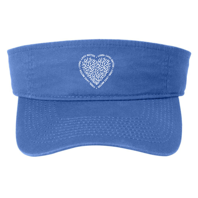 Coral Love Heart Fashion Visor | Artistshot