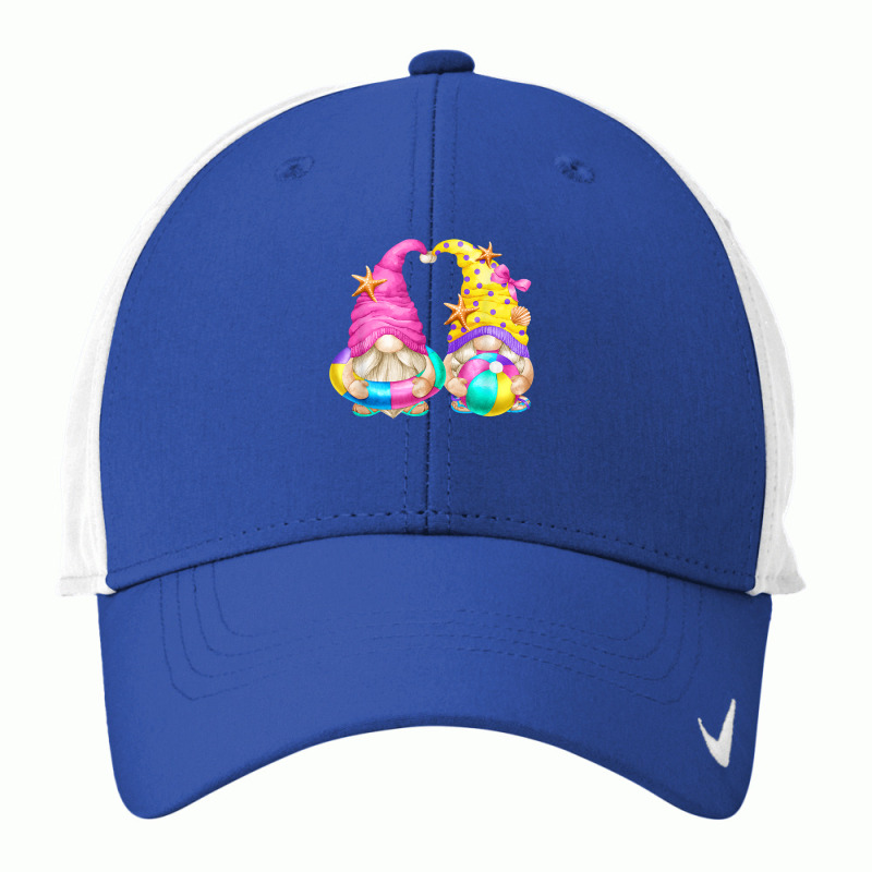 Beach Lover Gnomies With Flip Flops   Funny Summer Gnome T Shirt Nike Dri-fit Cap | Artistshot