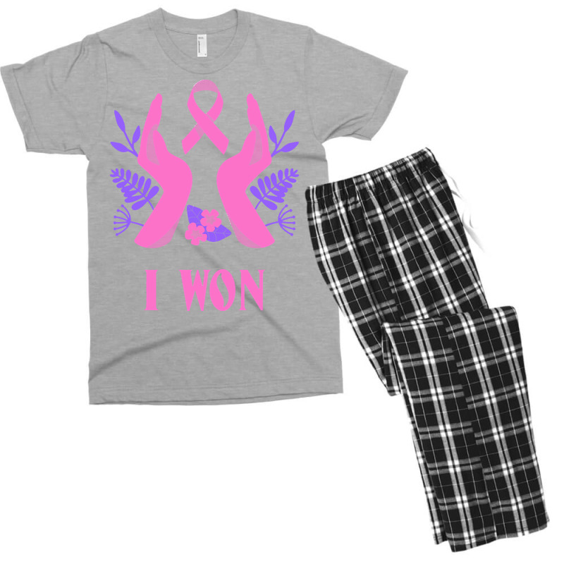 Breast Cancer T  Shirt Survivor Breast Cancer Awareness Design T  Shir Men's T-shirt Pajama Set | Artistshot