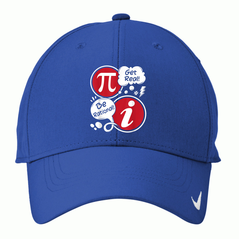 Get Real Be Rational   Funny Pi Math Lover Math Teacher T Shirt Nike Dri-FIT Cap by adam.troare | Artistshot