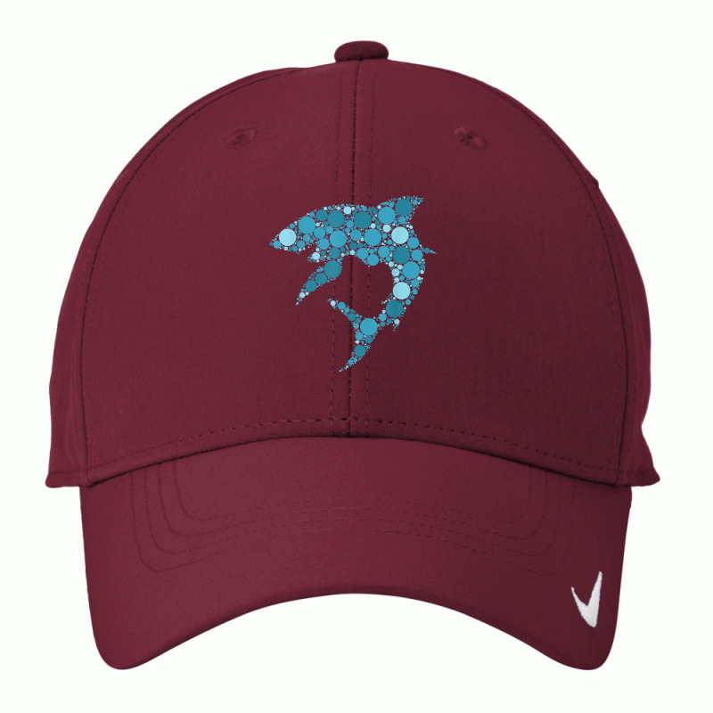 Blue Polka Dot Shark International Dot Day T Shirt Nike Dri-FIT Cap by towamingle | Artistshot