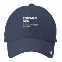 Estonian Girl Definition Estonia Flag Country Language T Shirt Nike Dri-fit Cap | Artistshot