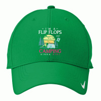 Im A Flip Flops And Camping Kinda Girl Camper Women Camping T Shirt Nike Dri-fit Cap | Artistshot