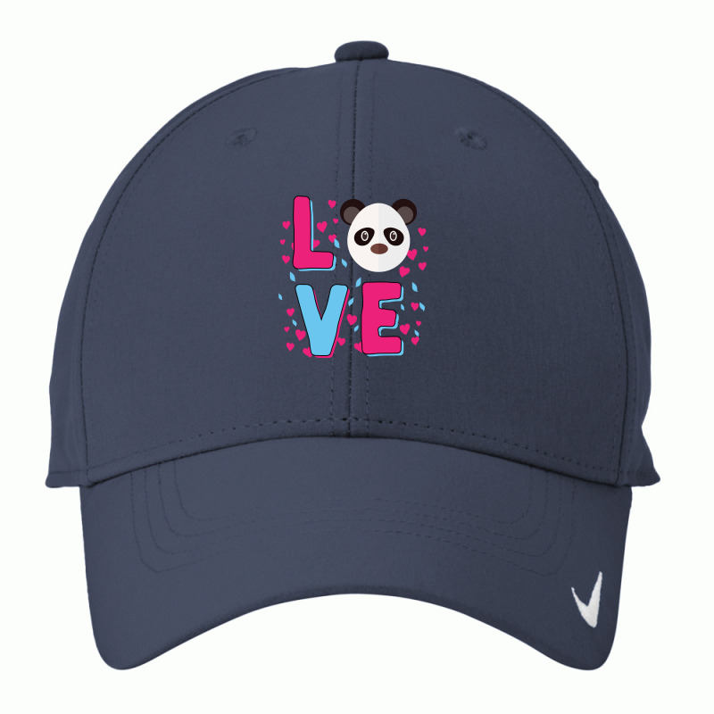 Bear Love Panda Kawaii For Girls Bamboo Mothers Day 495 Polar Panda Nike Dri-FIT Cap by offensejuggler | Artistshot