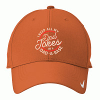 Dad Jokes Programmer I Keep All My Dad Jokes In A Database Nike Dri-fit Cap | Artistshot