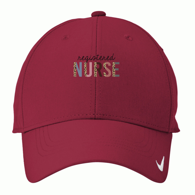 Rn Nurse Leopard Print Registered Nurse Nursing School Women Pullover Nike Dri-fit Cap | Artistshot