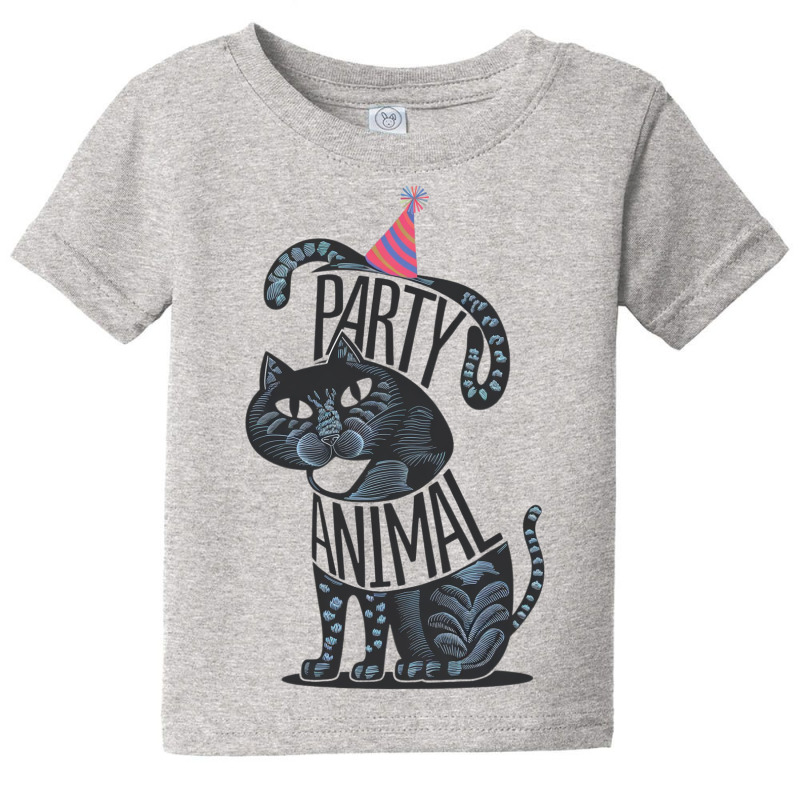 Party Animal,a Birthday Cats Baby Tee by Sandy | Artistshot