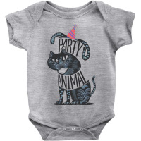 Party Animal,a Birthday Cats Baby Bodysuit | Artistshot