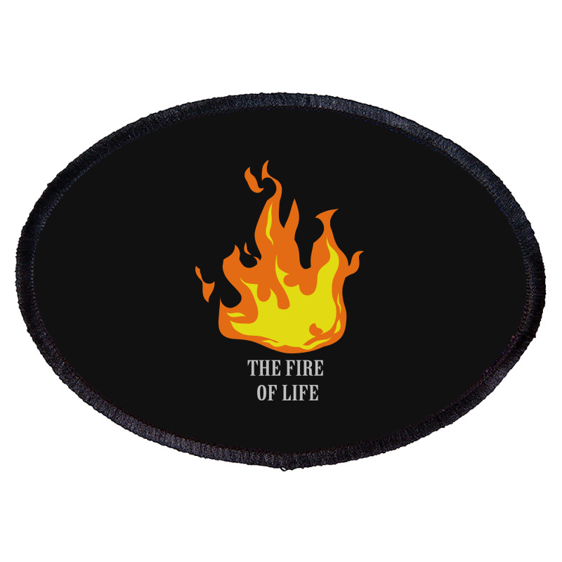 Fire Oval Patch | Artistshot