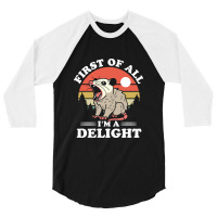 First Of All I'm A Delight 3/4 Sleeve Shirt | Artistshot