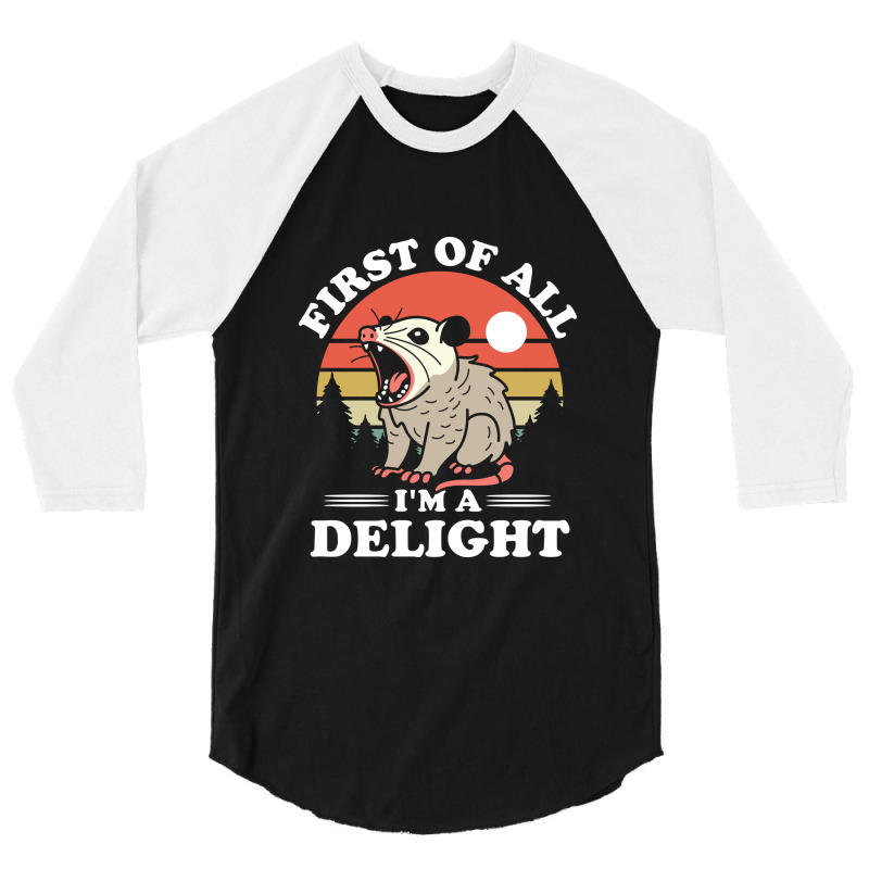 First Of All I'm A Delight 3/4 Sleeve Shirt by NQArtist | Artistshot