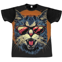 Angry Cat Graphic T-shirt | Artistshot