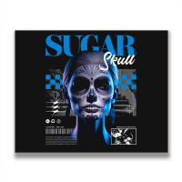 Sugar Skull Girl Metal Print Horizontal | Artistshot