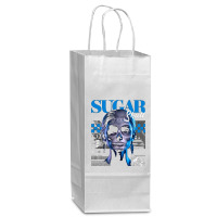 Sugar Skull Girl Wine Paper Bag - 5 1/2 X 3 1/4 X 13 | Artistshot