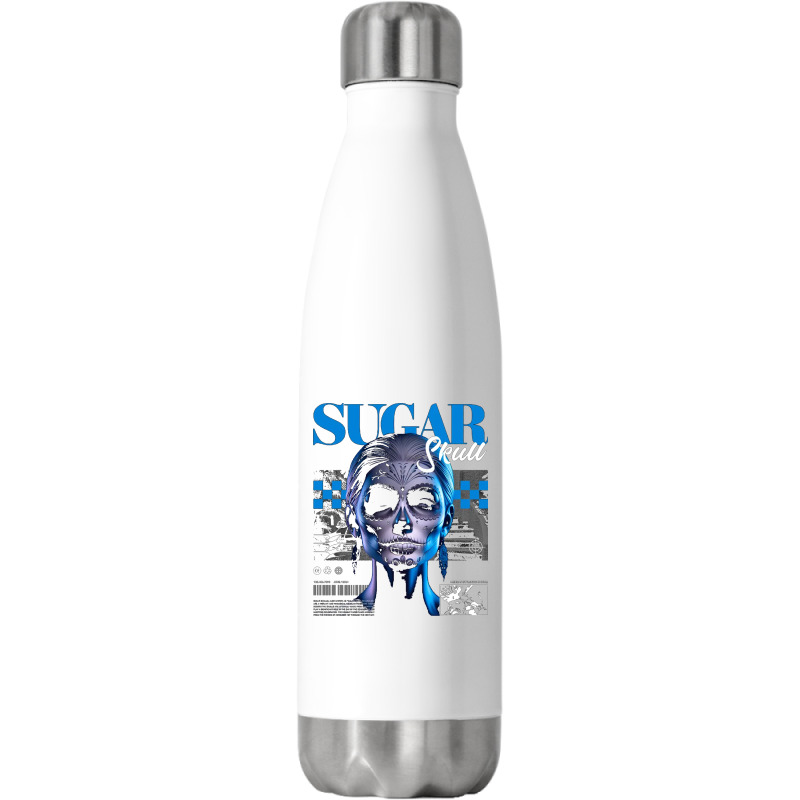 Sugar Skull Girl Stainless Steel Water Bottle | Artistshot