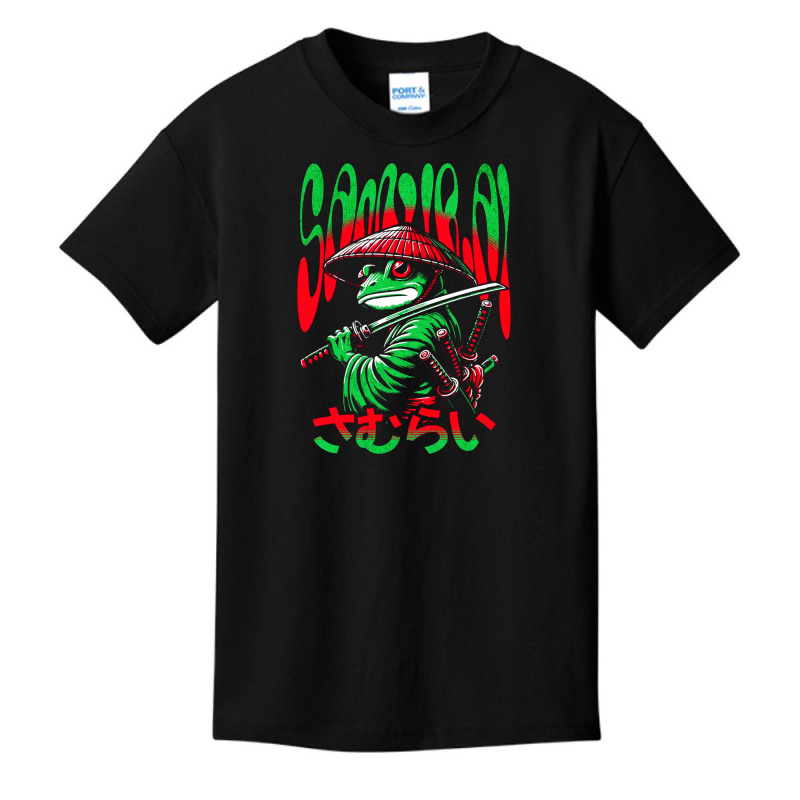 Frog Samurai Warrior Cute Animal Japan Vintage Ani Basic Youth T-shirt by New Nice Shirt | Artistshot