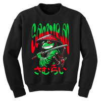 Frog Samurai Warrior Cute Animal Japan Vintage Ani Youth Sweatshirt | Artistshot