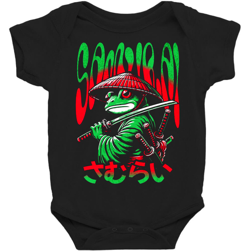 Frog Samurai Warrior Cute Animal Japan Vintage Ani Baby Bodysuit by New Nice Shirt | Artistshot