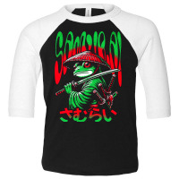 Frog Samurai Warrior Cute Animal Japan Vintage Ani Toddler 3/4 Sleeve Tee | Artistshot